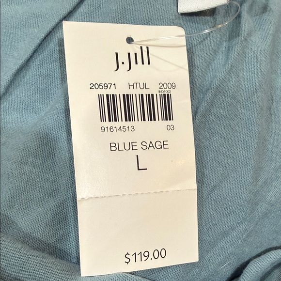 New, with tags, J Jill full maxi skirt in blue sage size large - Picture 4 of 6